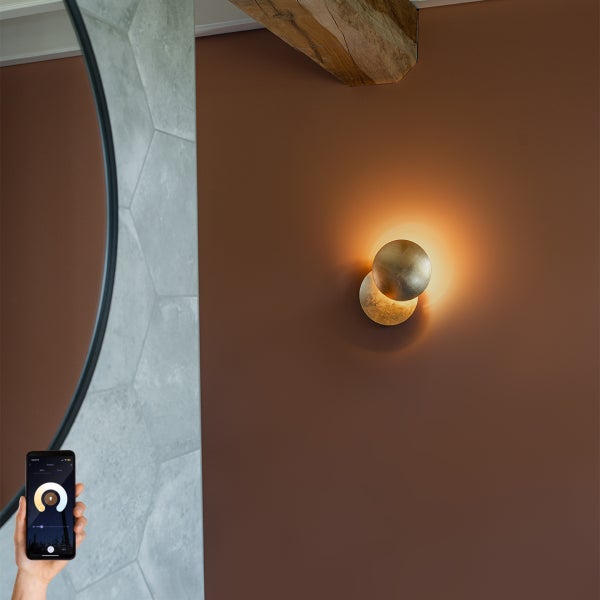 Smarte Wandleuchte Gold inkl. Wifi G9 - Sunrise