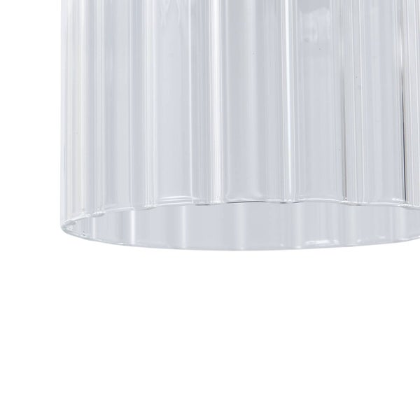 Geriffelter Lampenschirm aus Glas
