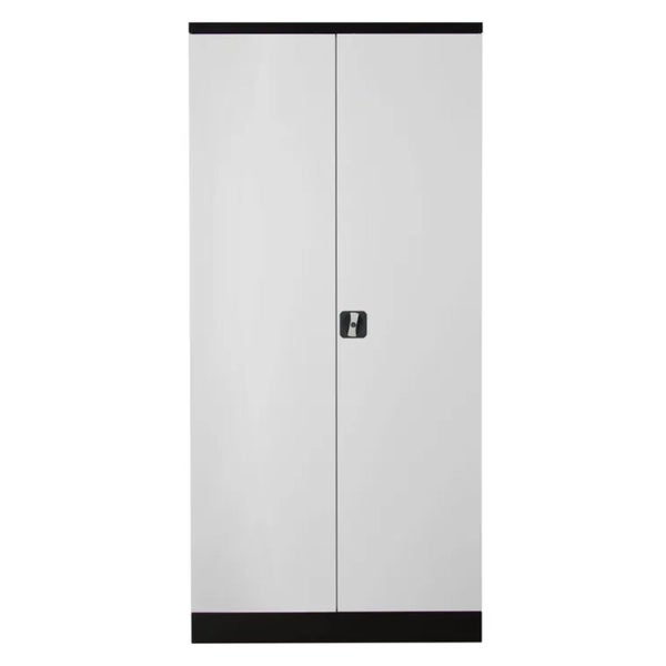 PROREGAL Stahlschrank Bee 5 Fachböden HxBxT 195 x 92 x 50 cm Pulverbeschichtetes & Verstärktes Fachbodenmaterial Anthrazit & Weiß