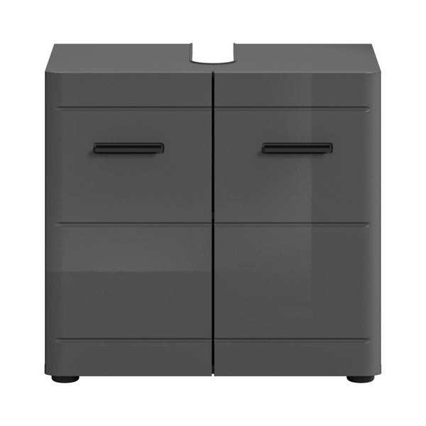 Waschbeckenunterschrank mit zwei Türen und Griffen