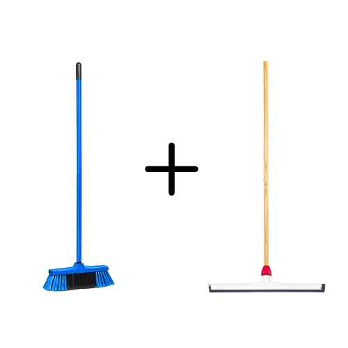 Bürste und Abzieher Set für die Reinigung