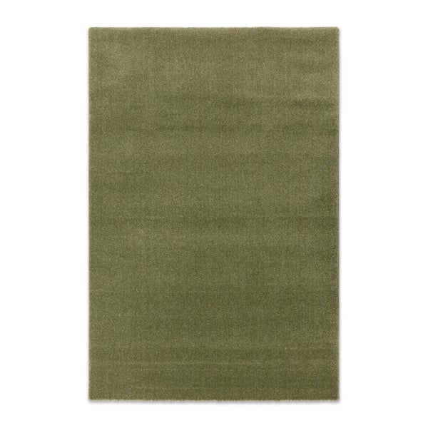 Rechteckiger Hochflor-Teppich mit weicher Textur.
