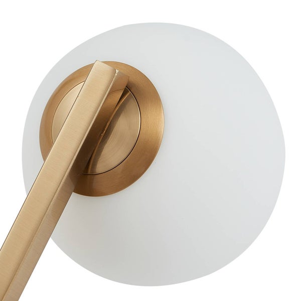 Lucande Wandleuchte, Wandlampe Bad Bidolo (spritzwassergeschützt in Gold / Messing aus Metall (1 flammig G9) - Wandleuchten Spiegelleuchte Badezimmer Wandbeleuchtung Badezimmerleuchte