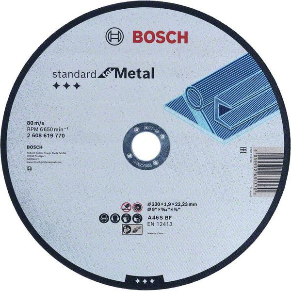 Bosch Trennscheibe Metall, 230 Millimeter Durchmesser