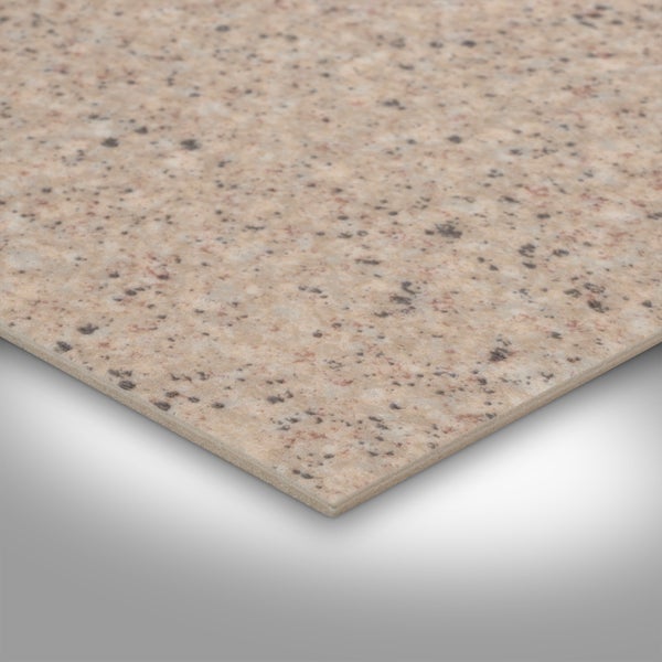 PVC Bodenbelag Meterware Granitoptik beige Steinoptik mit Schaumrücken 200 cm breit (Meterware)