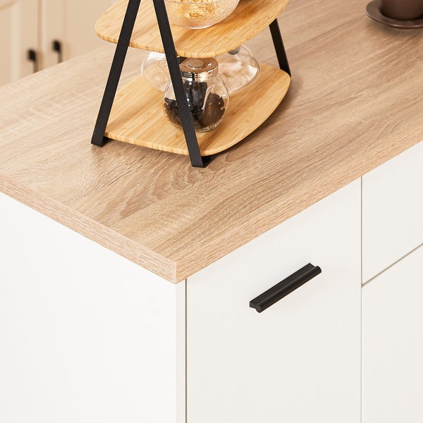 Detailansicht einer Anrichte mit Ablage