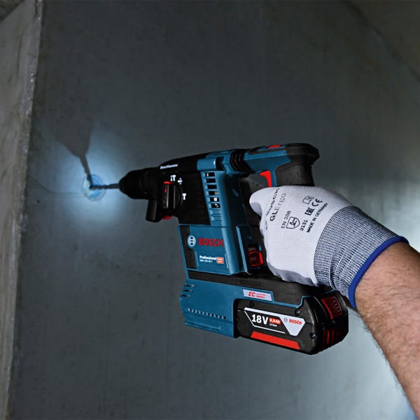 Bosch Akku-Bohrhammer GBH 18V-26 F / 2x 5,0 Ah Akku + Ladegerät in L-Boxx - 0611910007