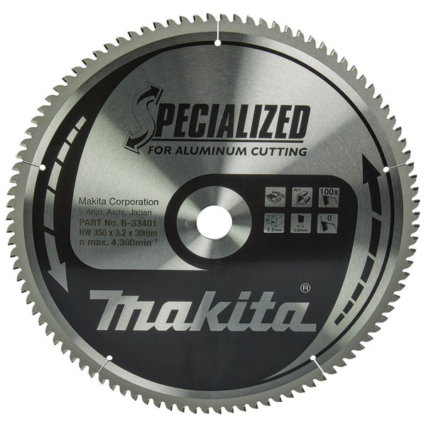 Makita Sägeblatt für Aluminium, 350 mm Durchmesser
