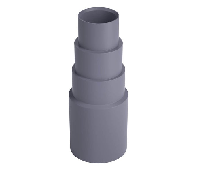 Reduzierstück aus Kunststoff für Staubsaugerschlauch