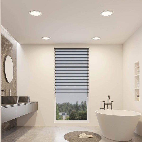 PRIOS LED Cadance (Modern) in Alu aus Aluminium (1 flammig, ) Badezimmerleuchte