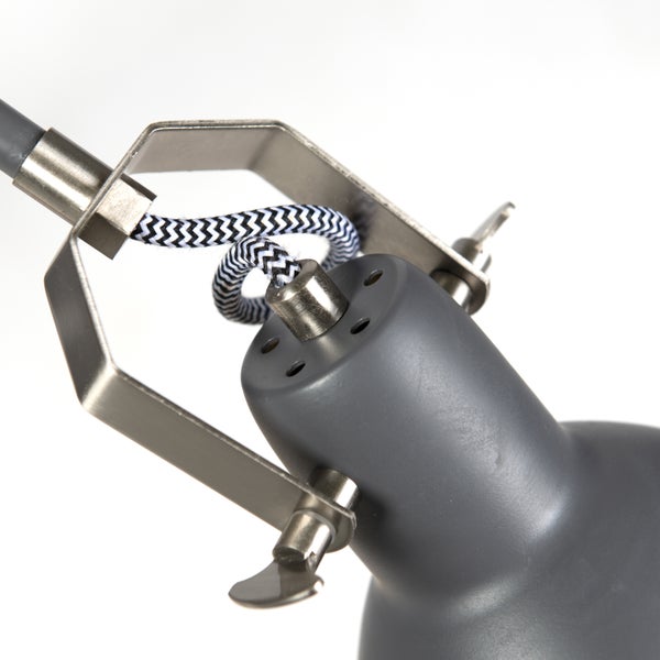 Industrielle Wandleuchte grau verstellbar - Dazzle