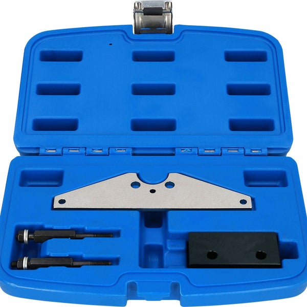 Nockenwellen Arretierwerkzeug im blauen Koffer