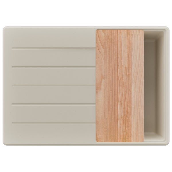 Spüle mit Schneidebrett von oben