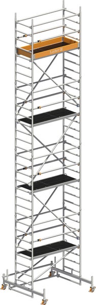 Layher Fahrgerüst mit mehreren Ebenen