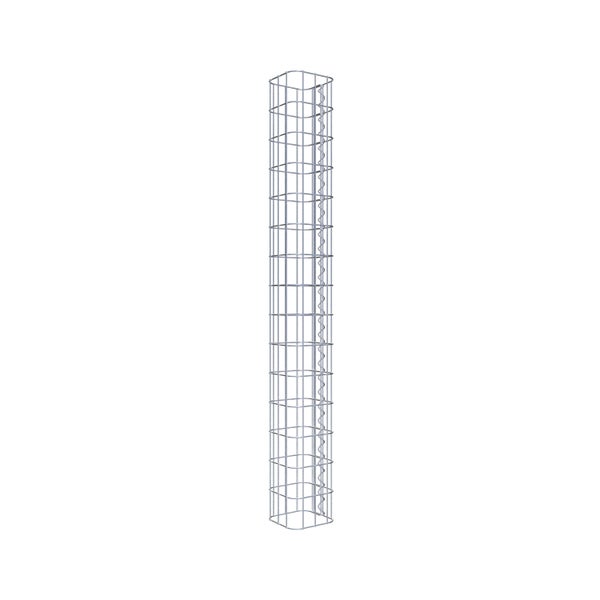 Gabionensäule 17 x 17 cm, MW 5 x 10 cm eckig - Höhe: 1,50 m