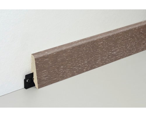 Sockelleiste Eiche smoked furniert SU060L 19x58x2500 mm