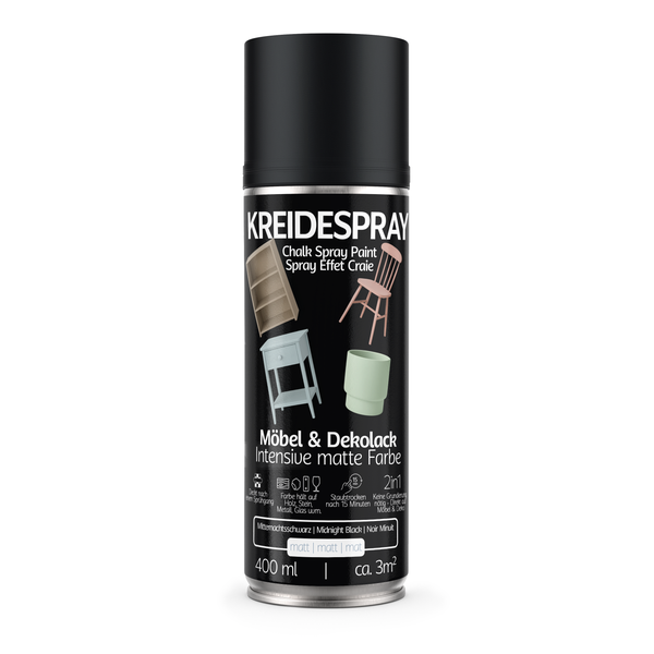 Kreidespray für Möbel und Dekoration, intensive matte Farbe, 400 ml