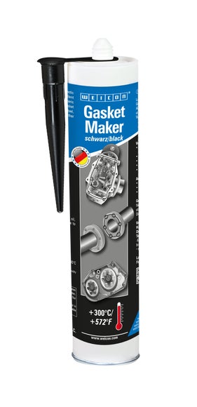 WEICON Gasket Maker | dauerelastischer Spezial-Dichtstoff | 310 ml | schwarz