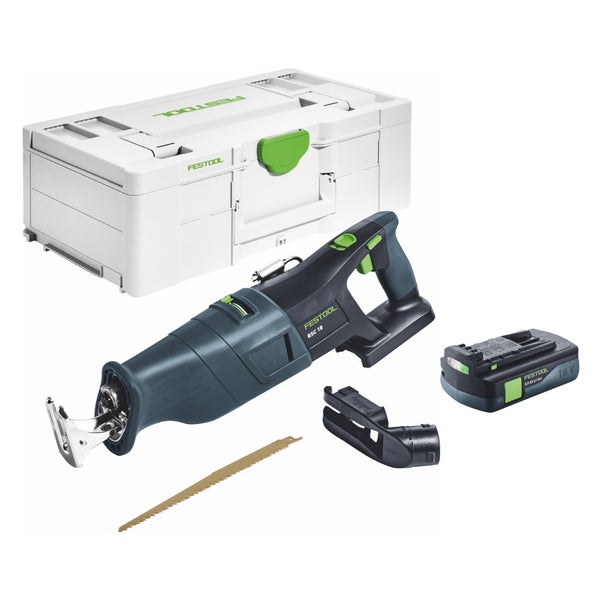 Festool RSC 18 EB-Basic Akku Säbelsäge 18 V Brushless + 1x Akku 3,0 Ah + Systainer - ohne Ladegerät