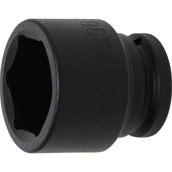 BGS Kraft-Steckschlüssel-Einsatz Sechskant Antrieb Innenvierkant 20 mm (3/4) SW 38 mm - 5638