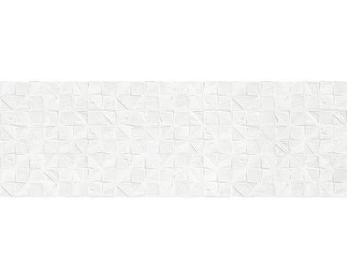 Steingut Wandfliese  Momentum Decor White 30x90cm rektifiziert