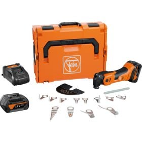 Fein Akku MultiMaster Multitool Set mit zwei Akkus, Ladegerät, Zubehör und Koffer