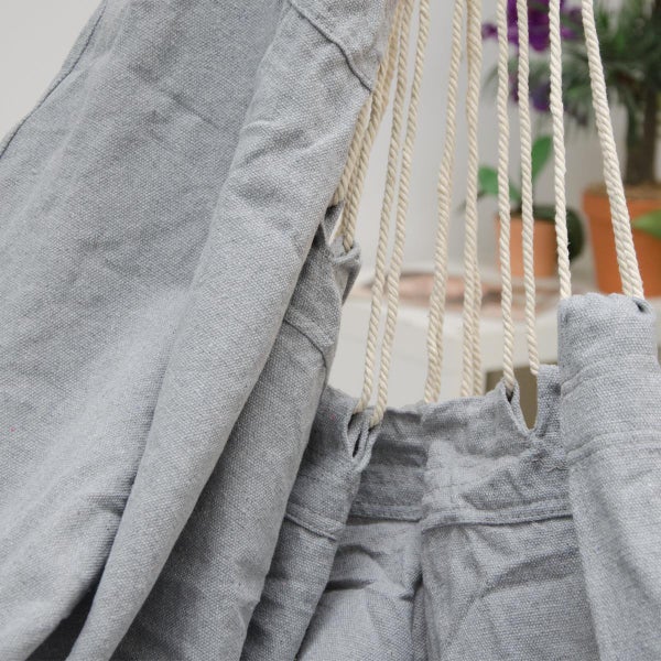 XXL Hängesessel Relaxsessel 185x130cm bis 150kg in Lilac Grau