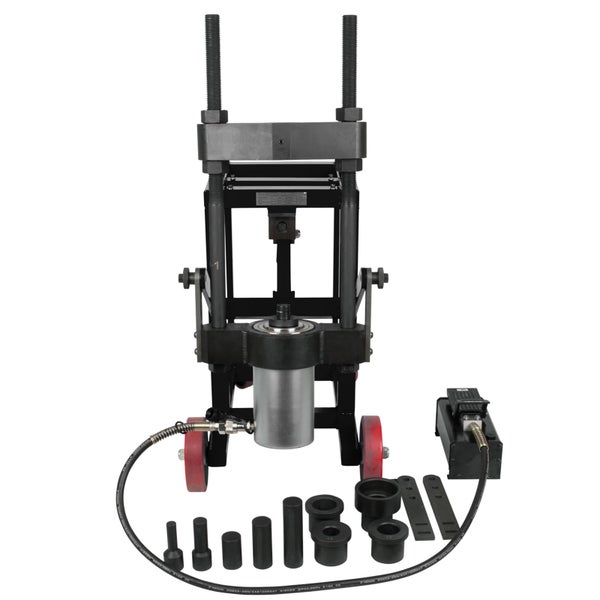 Hydraulische Werkstattpresse mit Zubehör