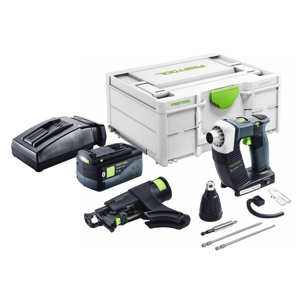 Festool DURADRIVE DWC 18-2500 Basic Akku Bauschrauber 18 V 18 Nm Brushless + 1x Akku 5,0 Ah + Ladegerät + Systainer