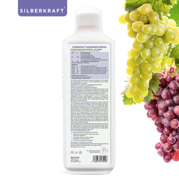 SILBERKRAFT Weinreben Bio-Dünger – 1 Liter