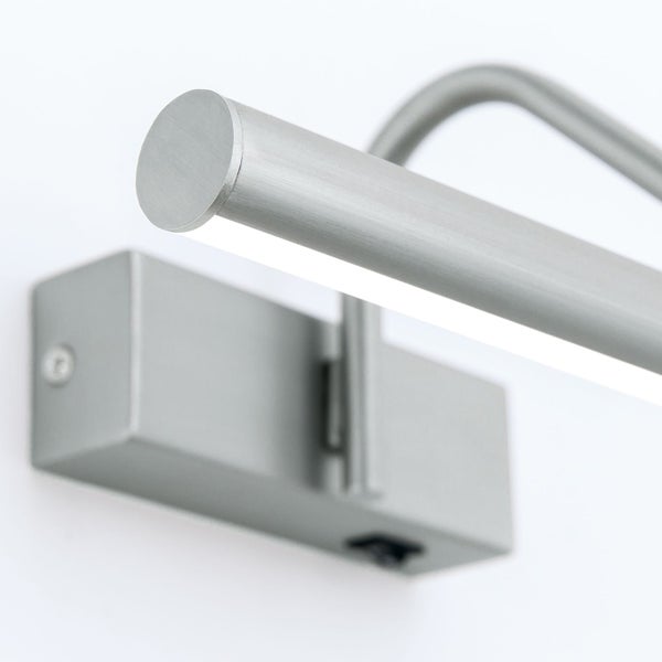 Moderne LED Bildleuchte aus Metall zur Wandmontage mit integriertem Schalter