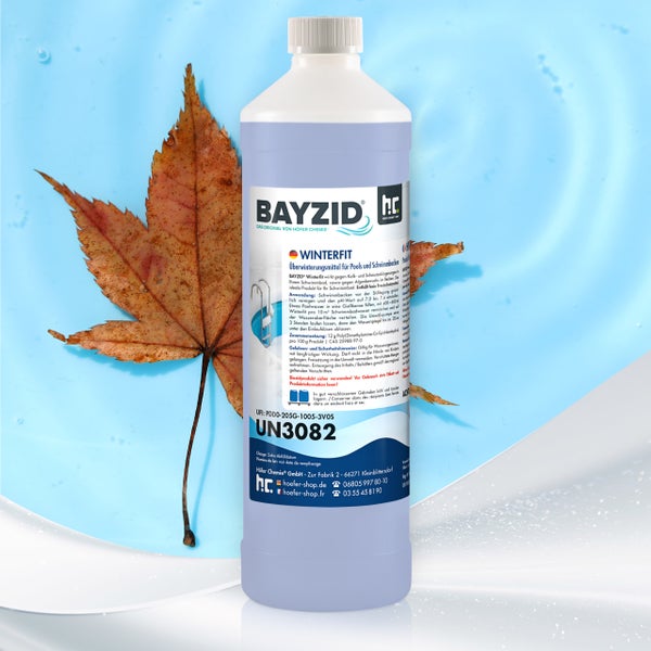 BAYZID Winterfit Überwinterungsmittel für Pools und Schwimmbecken in einer Kunststoffflasche