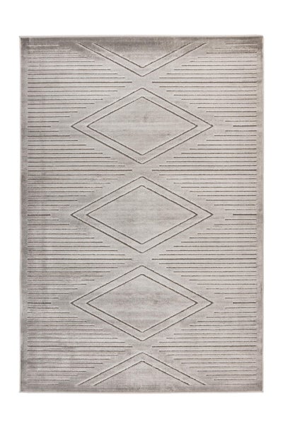 Kurzflor Teppich Enigmatique Grau Klassisch, Modern 160 x 230 cm