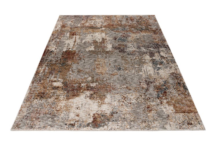 Rechteckiger Teppich im modernen Vintage Design mit abstrakter Struktur
