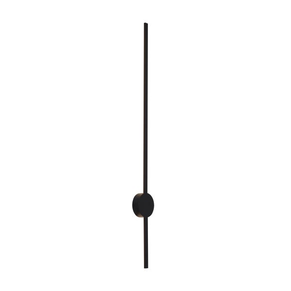 Moderne Wandleuchte Schwarz 100cm inkl. LED Dimmbar - Clockwise