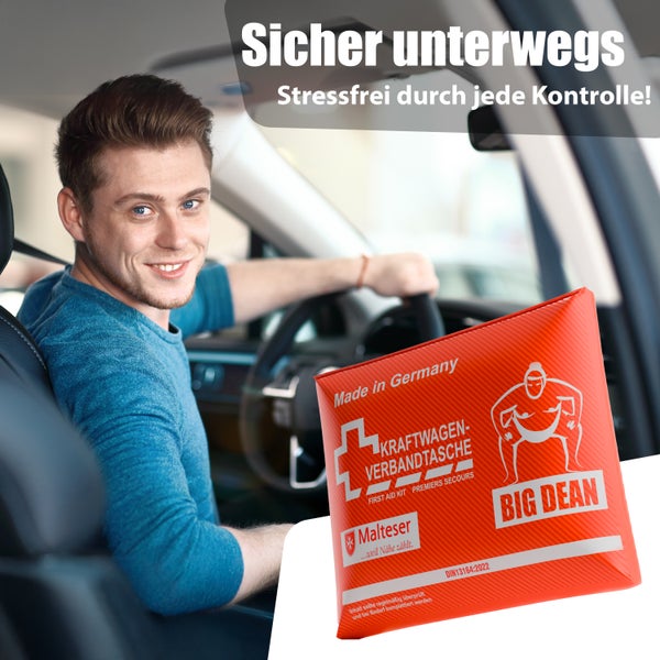 „Made in Germany“ KFZ Verbandstasche aktuelle Norm 2024 - erste Hilfe Set Auto Zubehör Verbandskasten DIN 13164:2022
