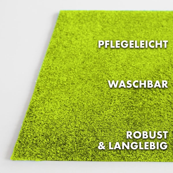 FLOORDIREKT Fußmatte Domenico - stilvolle & praktische Schmutzfangmatte - Limone - 50 x 80 cm
