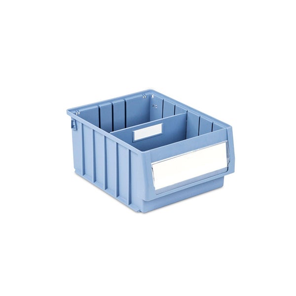 PROREGAL Regalkasten 300 BH Mit Etikett und Schutzhaube HxBxT 14 x 23,4 x 30 cm 7,1 Liter Sichtlagerkasten Sortimentskasten Sortimentsbox Kleinteilebox