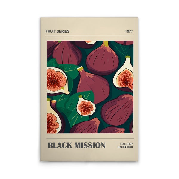 Poster mit Feigenmotiv für eine Galerieausstellung