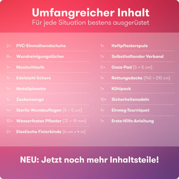 PURAHELP Erste Hilfe Set Hund und Katze - 51 Teile Inkl. Zeckenzange, Pinzette, Tourniquet und vieles mehr - Hunde Erste Hilfe Set Erste Hilfe Hund Hundeapotheke
