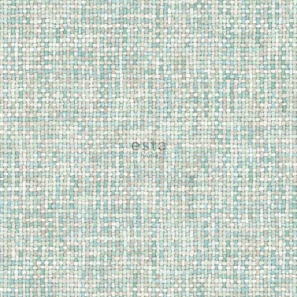 Textiltapete mit geflochtenem Muster