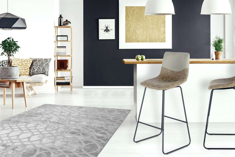 Barstuhl Kylie 500 2er-Set Taupe / Graubraun / Schwarz