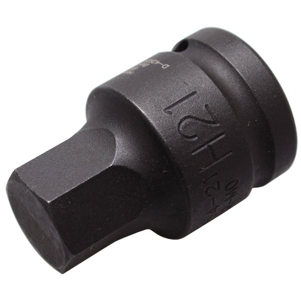 BGS Kraft-Bit-Einsatz Antrieb Innenvierkant 20 mm (3/4) Innensechskant 21 mm - 5054-21