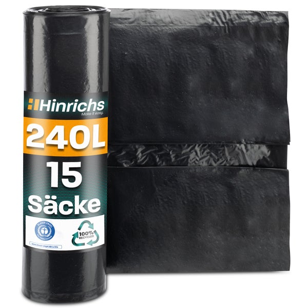 Müllsäcke 240 Liter Extra Stark - 15 Stück
