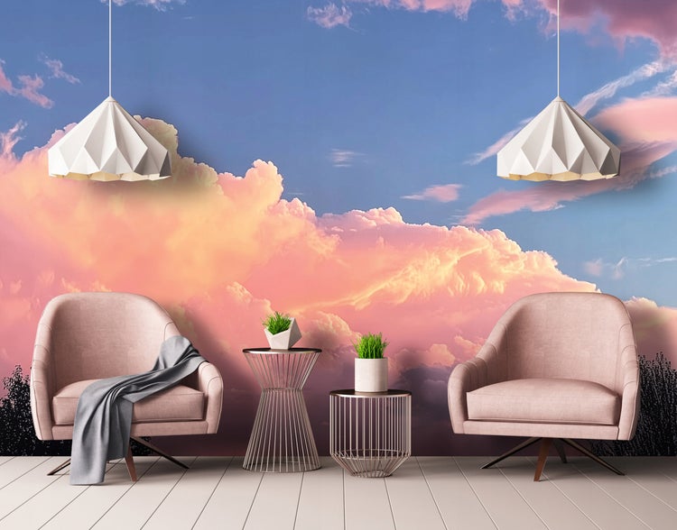 Fototapete Kinderzimmer Mädchen Himmel Wolken Kinder Vlies Tapete 350x250 cm