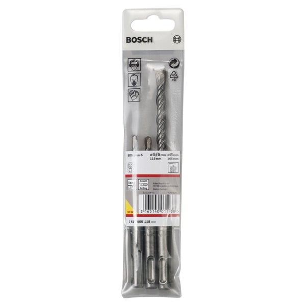 Bosch Hammerbohrer-SDS plus-5-Set 3tlg. 5 / 6 / 8 mm -1617000118