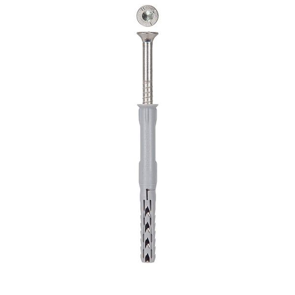 Fischer 50x Langschaftdübel SXR 8 x 80 mm T mit Sicherheitsschraube - 503000