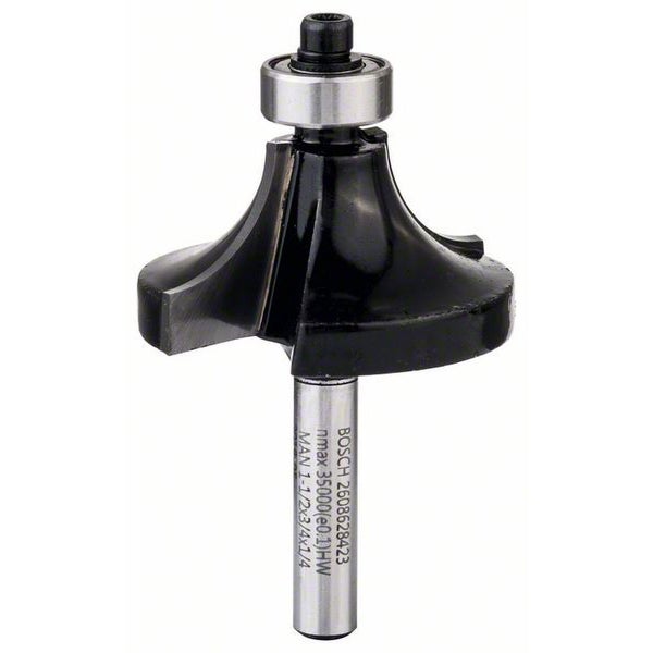 Bosch Abrundfräser 1/4 R1 12,7 mm Ø 38,1 mm L 18,6 mm G 60 mm - 2608628423