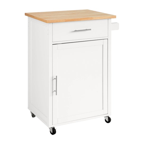 Küchenwagen mit Schublade, Tür und Rollen
