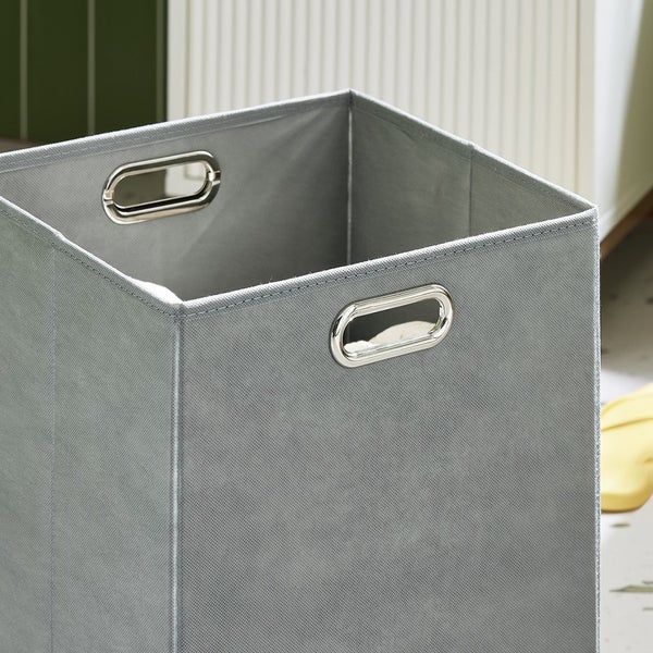 Aufbewahrungsbox aus Textil mit Griffen